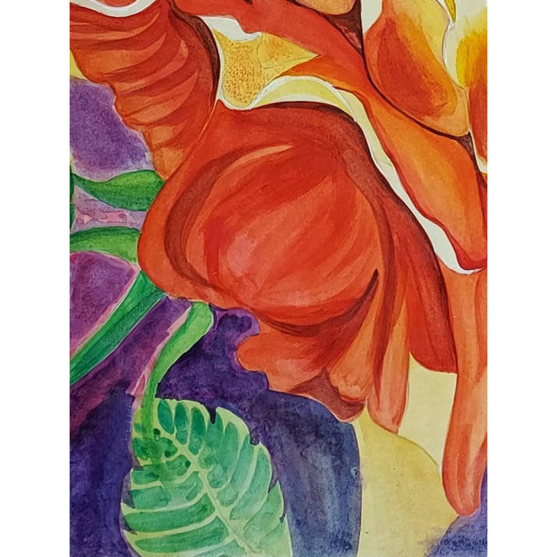 Floral vif | Aquarelle sur feuille | Par Aditi Junnare