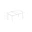Ensemble de 5 tables de cuisine pour 4 personnes comprenant une table de salle à manger rectangulaire avec rallonge papillon et 4 chaises rembourrées en similicuir, noir et cerise
