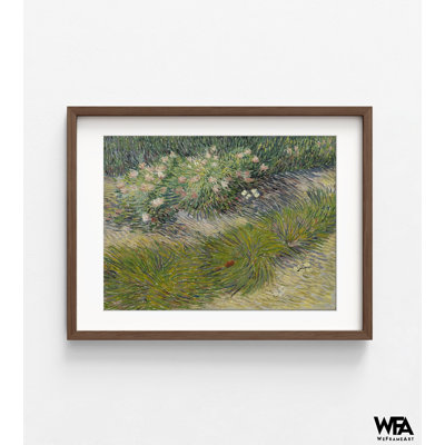 Herbe et papillons par Vincent Van Gogh, impression de peinture sur gazon, art mural papillon, impression de jardin, fleurs de Van Gogh, art mural floral