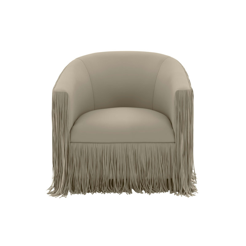 Faux Leather Armchair, Grey