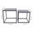 2 PCS Black Frame Nesting Tables