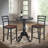 Classic Black 30 Inch Round Bar Table with Space-Saving Pedestal Design-2129220069