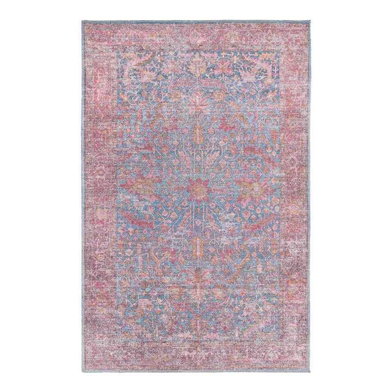 Tapis Hazeltine - bleu antique, Rectangle 2 pi x 3 pi