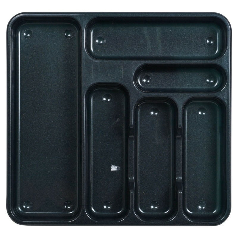 Plastic Flatware Caddy, Graphite