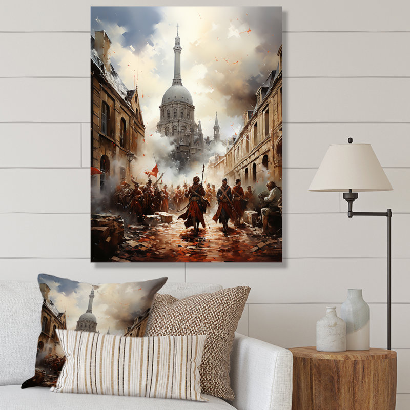 Gatevale Révolution française I, H 44 po x l 34 po x P 1,5 po, Toile tendue