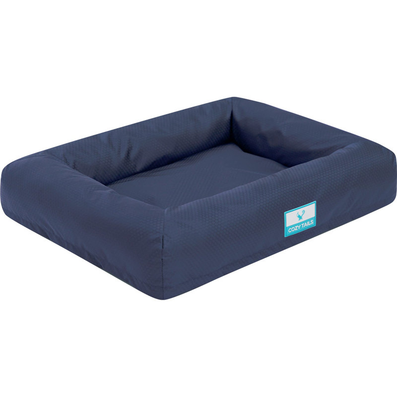 NEST imperméable pour animaux avec mousse viscoélastique gélifiée rafraîchissante, H 5 po x l 36 po x P 27 po, Marine