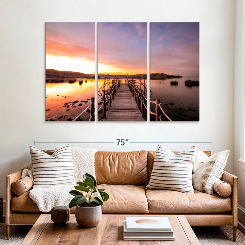Aletra Lake Titicaca Dock, 42" H x 65" W