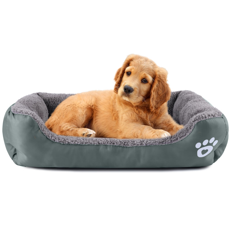 Lit pour chien Goncalves, Vert foncé, Grand (l 37,4 po x P 29,5 po x H 5 po)