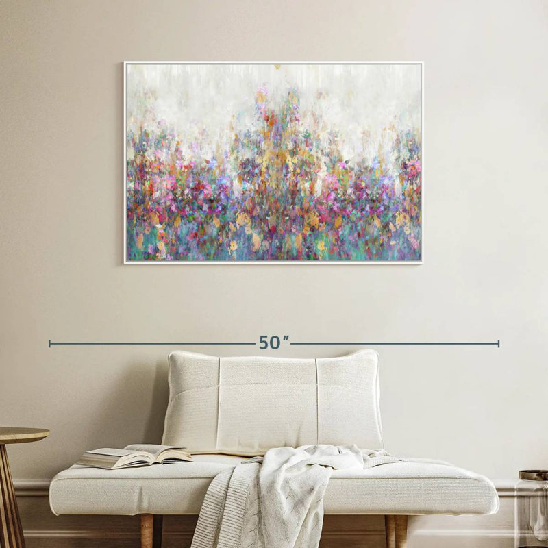 Couvert matinal, Cadre flottant blanc, 40 po x 27 po