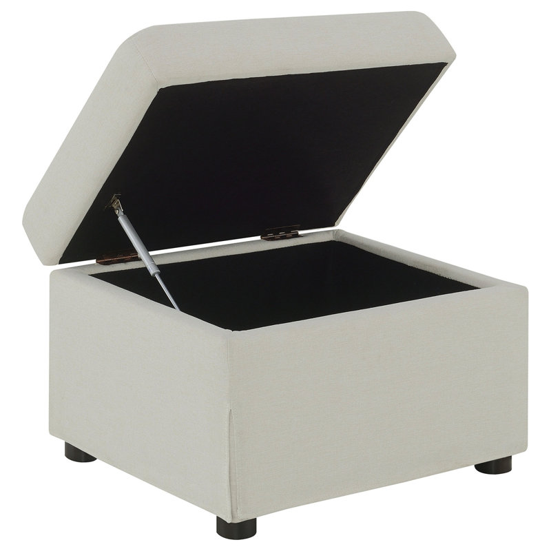 Repose-pieds avec rangement relevable hydraulique Merced Beige