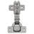 Concealed Hinges Full Inset Frameless Self-Close - Polished Nickel - Cabinet Door Hinges-124919907
