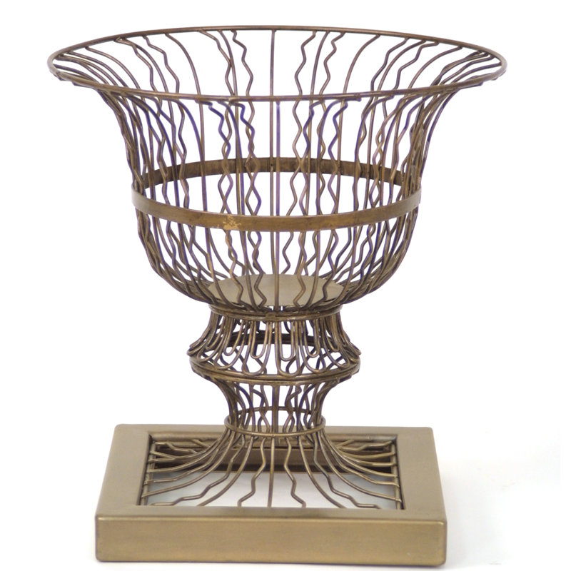 Urne en métal Socorro bronze / or 13,5 po