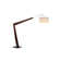 Valeo 97'' Brown LED Task Floor Lamp