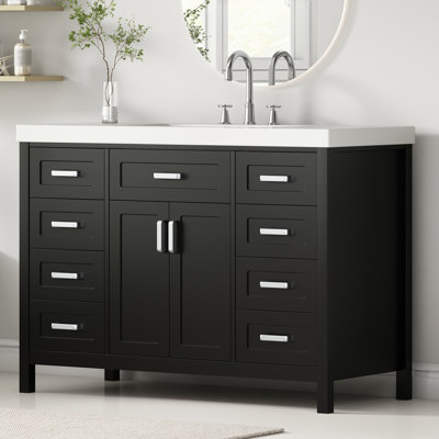 Meuble-lavabo 48 po avec plateau en résine