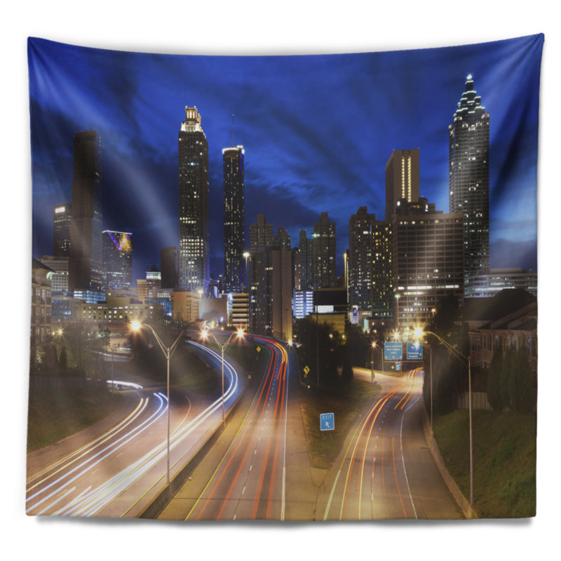 Tapisserie «Cityscape» Skyline, H 78 po x l 92 po