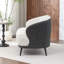 Causeuse en velours avec pieds noirs Stith-1879777121