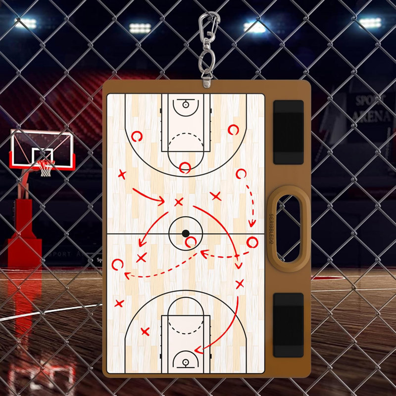 Panneau de basketball sec pour les entraîneurs 15 x 10,5 double face