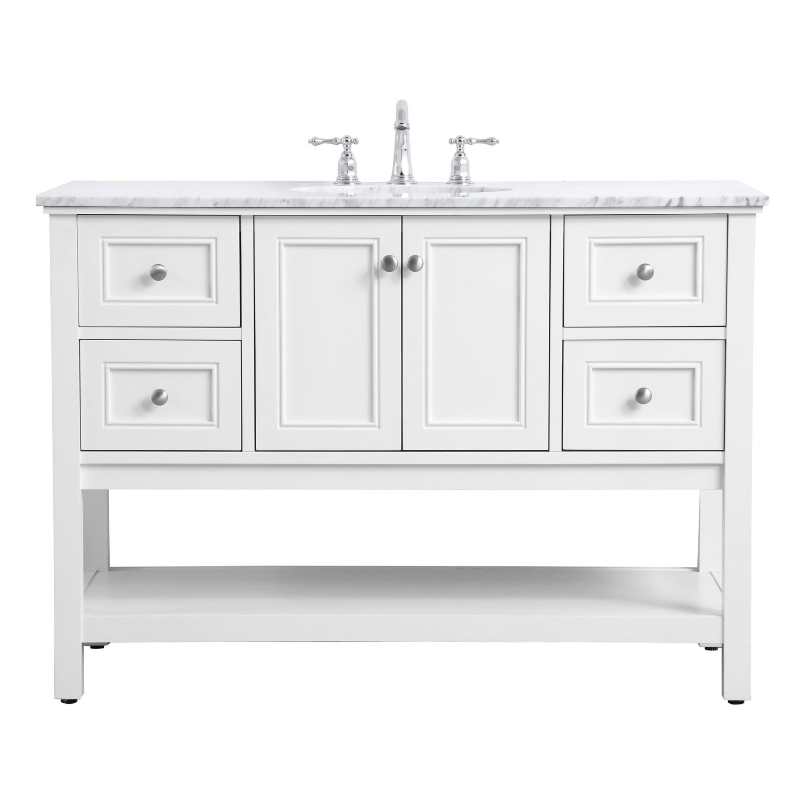 Bonsai 48'' Single Bathroom Vanity, White