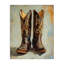 Bottes de cowboy sur toile à motif abstrait, design par Petal Prints Design-1312935945
