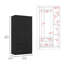 Armoire trois portes Clark, noir-282032611