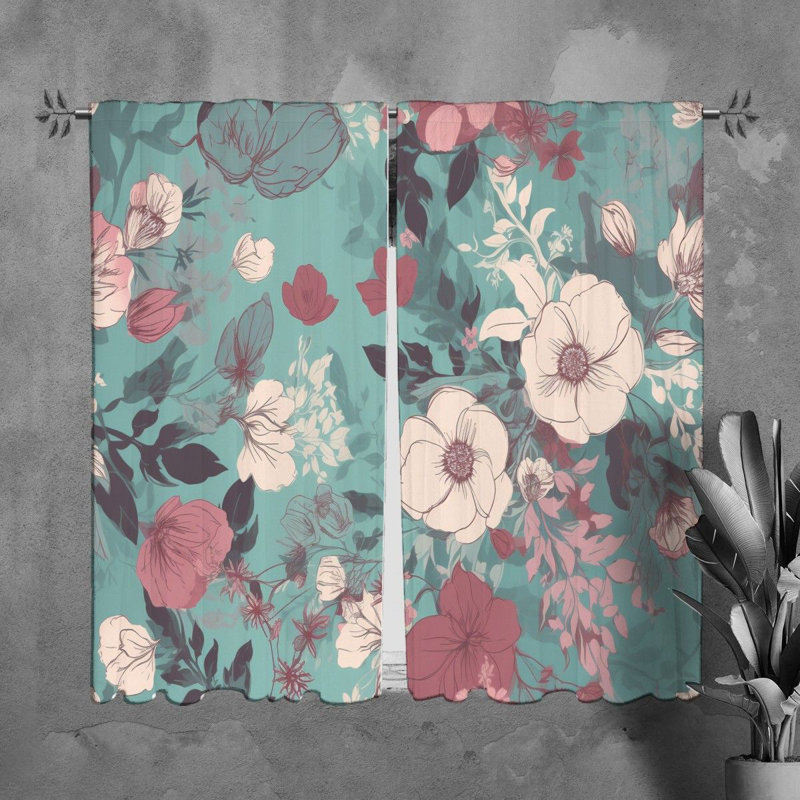Ladedra Room Darkening Curtain Pair, 40" W x 61" L
