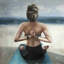 Reverse Prayer Pose Canvas | Spiritual Bedroom Wall Art Decor-119950722