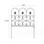 Eabha 81.5 cm H x 61 cm W Fence Panels Fencing with 5 Panel(s) Included