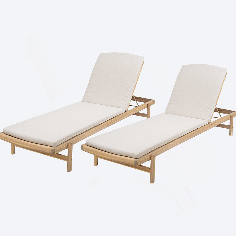 Chaise longue avec coussin Mallacia