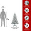 Arbre de Noël artificiel enneigé enneigé compact pour la maison et le bureau