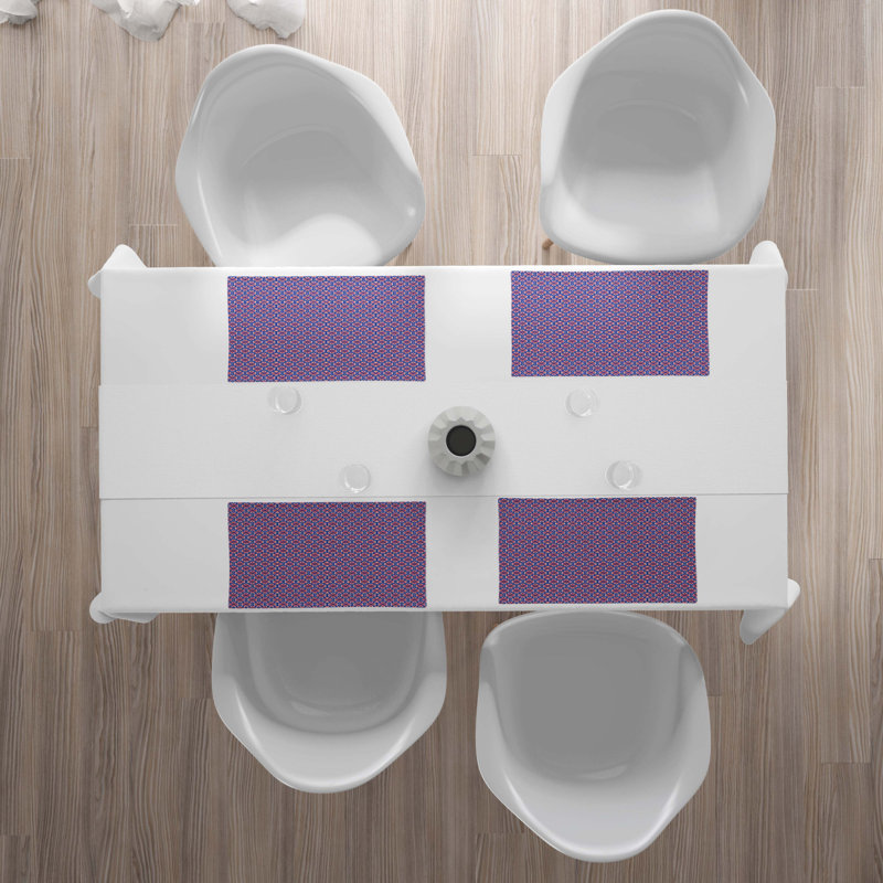 Polyester Floral Rectangle Placemat