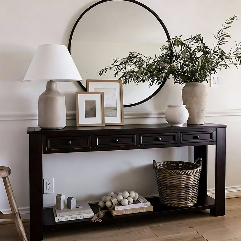 Console champêtre rétro