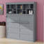 Lit escamotable mural Murphy avec tablettes supérieures et USB