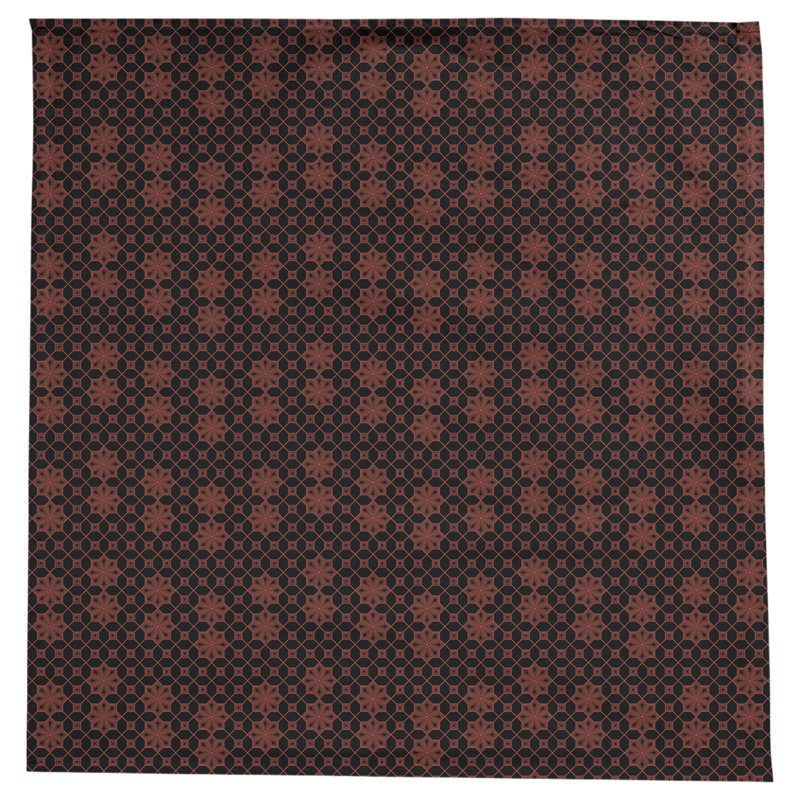 Leffel Tablecloth, Red/Black