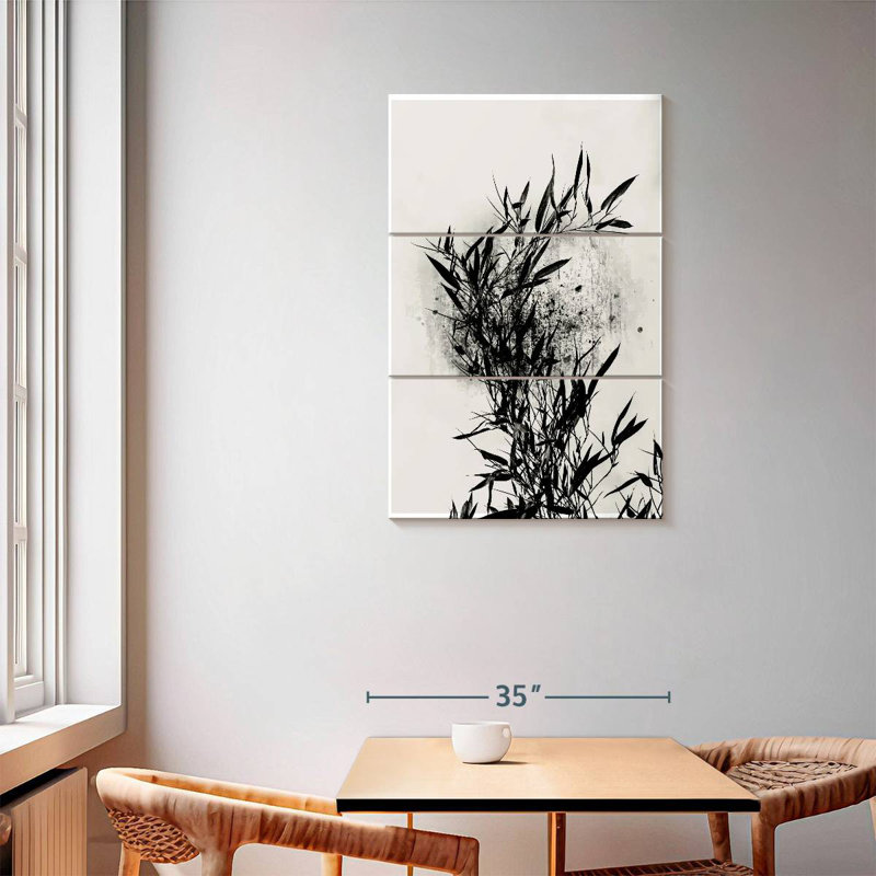 Orchidée noire Harnek, H 57 po x l 36 po