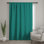 Solid Teal Background Window Curtains, Solid Sheer & Blockout Curtains - 1 Panel