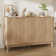 Seyla 55'' Sideboard with Solid Wood Legs & 2 Adjustable Shelves, Four Curved Fluted Door