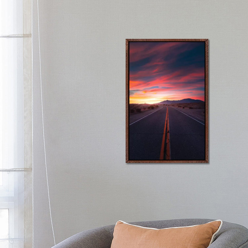 The Highway of Colours 1 Piece Wall Art on Canvas, 66.04 cm H x 45.72 cm W, Classic Wood Framed