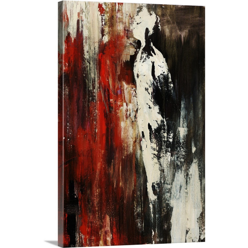 « way back down », impression, H 48 po x l 32 po x P 1,5 po, Toile tendue