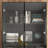 63'' H x 31.5'' W 4-Layer Bookcase with Glass Doors and LED Light-1087904006