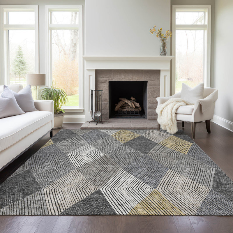 Tapis Aquaisha avec envers antidérapant, Rectangulaire 8 pi x 10 pi