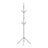 Modern Grey Metal Hall Tree With 8 Hooks, Free Standing, For Entryway And Bedroom Storage, Contemporary Design-1669084063
