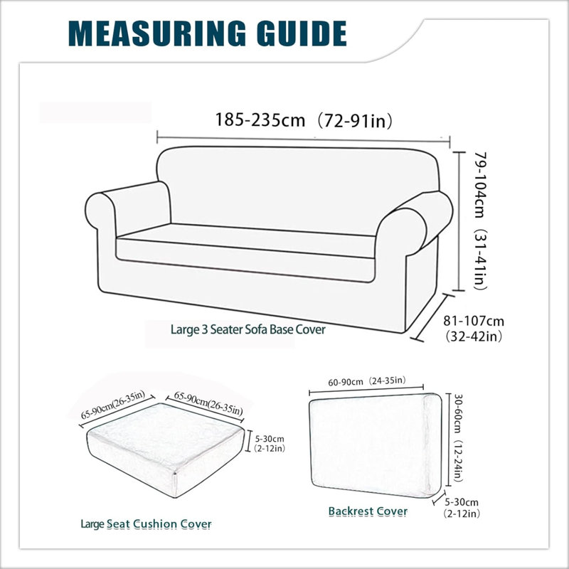Sofa Cover With Separate Seat Cushions And Backrests Stretch Velvet Sofa Slipcover Couch Covers Furniture Protector Split Combined (Large 3-Seat Set 5 PCS)