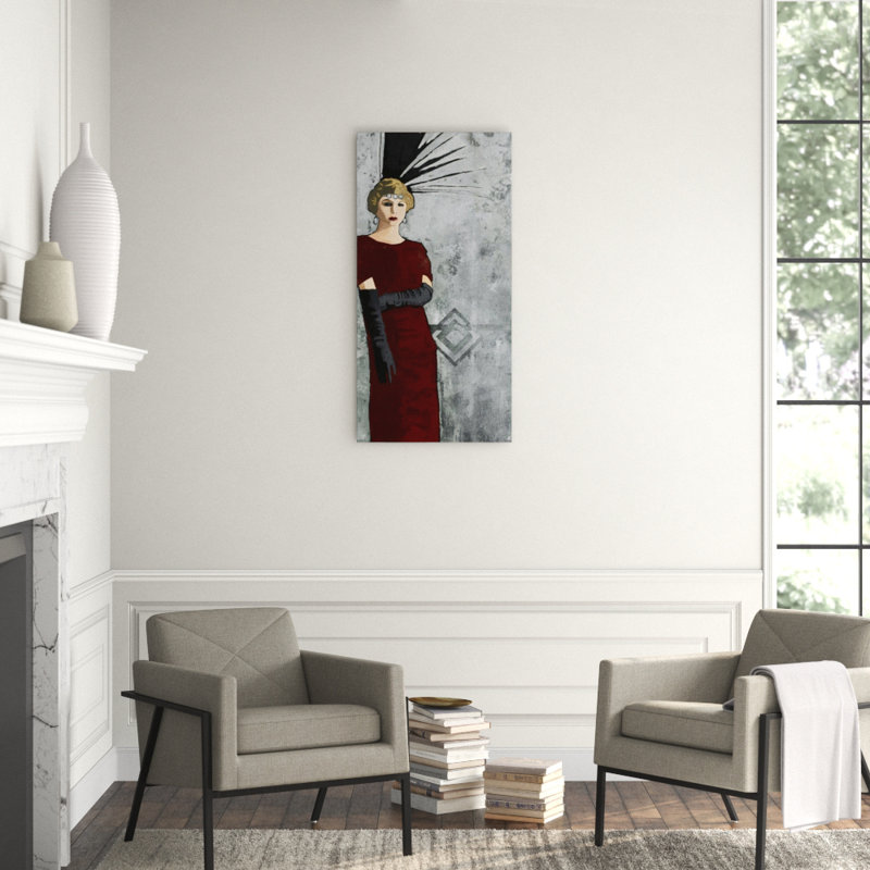 Film Noir Painting by Calyton Rabo, Knife Gel, 54" H x 27" W