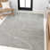 Hallie High-Low Minimalist Curve Geometric Gray/Ivory Indoor/Outdoor Rug