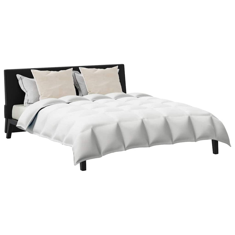 Winter Duvet Set 3 Pcs White 94.5 x 102.4 In Microfiber, Cotton, 200 x 200 cm