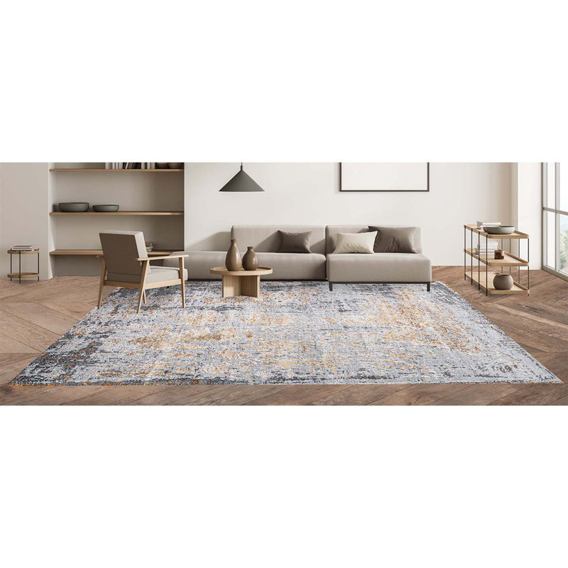 Abstract Area Rug, Rectangle 10' x 14'
