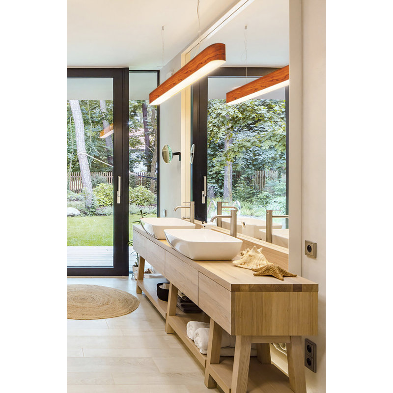 I-Club 1 - Light LED Pendant, Natural Cherry