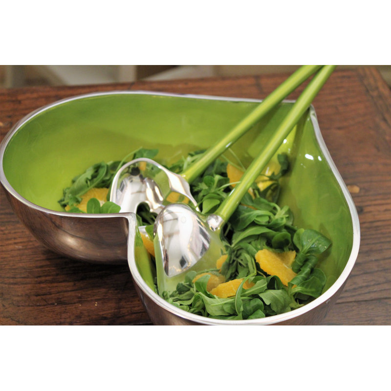 17 Stories Claudel Aluminum Serving Bowl, Lime