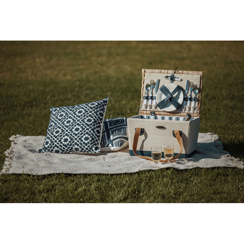 Ensemble repas et panier de pique-nique Boardwalk, Bleu