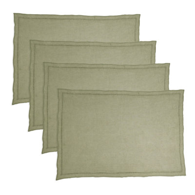 Stonewashed Overlock Edge Placemat (Set of 4)